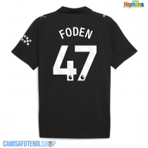 Camisa de time de futebol Manchester City Phil Foden #47 Replicas 2º Equipamento 2025-26 Manga Curta